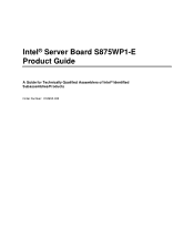 Intel S875WP1 Product Guide
