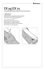 Intermec CK70 CK70, CK71 Handstrap Replacement Kit Instructions