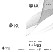 LG UN280 Quick Start Guide - English
