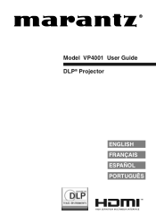 Marantz VP4001 VP4001 User Manual