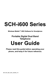 Samsung SPH-I600 User Guide