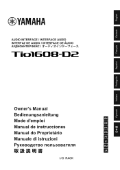 Yamaha Tio1608-D2 Tio1608-D2 Owners Manual