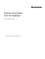 Lenovo ThinkServer RD120 (Spanish) EasyUpdate Solution Deployment Guide