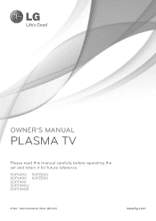 LG 60PZ850 Owner's Manual