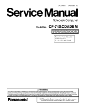 Panasonic CF-74GCDADBM Service Manual