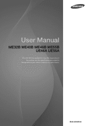 Samsung UE55A User Manual
