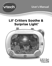 Vtech Lil Critters Soothe & Surprise Light User Manual