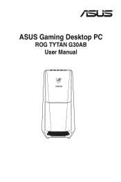 Asus G30AB G30AB User's Manual