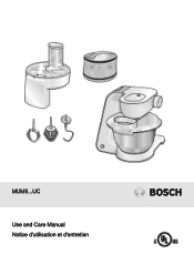 Bosch MUM51U10UC Instructions for Use