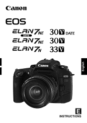 Canon EOS Elan Instruction Manual