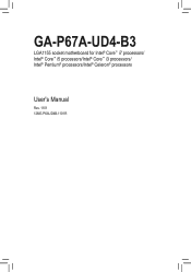 Gigabyte GA-P67A-UD4-B3 Manual