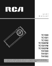 RCA TH1500 User Manual