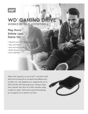 Western Digital Gaming Drive Product Overview