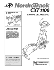 NordicTrack Cxt 1100 Elliptical Spanish Manual