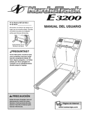 NordicTrack E3200 Treadmill Spanish Manual