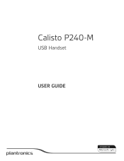 Plantronics Calisto 240 User Guide