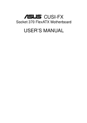 Asus CUSI-FX CUSI-FX User Manual