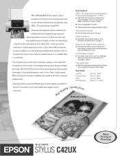 Epson C42UX Product Brochure