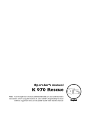 Husqvarna K 970 Rescue Operation Manual
