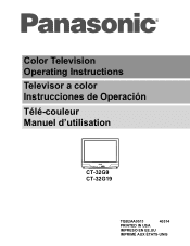 Panasonic CT32G19 CT32G19 User Guide