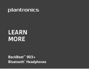Plantronics BackBeat 903 User Guide