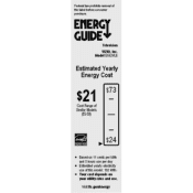 Vizio E552VLE Energy Guide