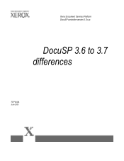 Xerox 6180DN DocuSP 3.6 to 3.7 Differences