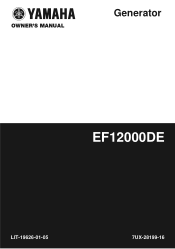 Yamaha EF12000DE Owners Manual