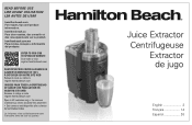 Hamilton Beach 67501 Use and Care Manual