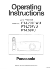 Panasonic PTL597UL PTL597UL User Guide