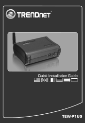 TRENDnet TEW-P1UG Quick Installation Guide