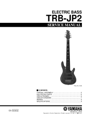 Yamaha TRBJP2 Service Manual