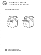 HP LaserJet Enterprise MFP M528 Warranty and Legal Guide