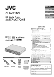 JVC CU-VS100 Instructions