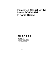 Netgear DG834 DG834 Original Reference Manual