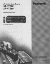 Panasonic SC-HT220 SAHT220 User Guide