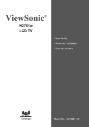 ViewSonic N2751W User Guide