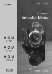 Canon VIXIA HF R11 VIXIA HF R10/HF R11/HF R100 Instruction Manual