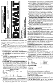 Dewalt DW310K Instruction Manual