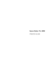 Epson Stylus Pro 4880 Portrait Edition Printer Guide