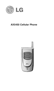 LG AX5450 User Guide