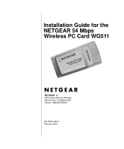 Netgear WG511v1 WG511v1 Reference Manual