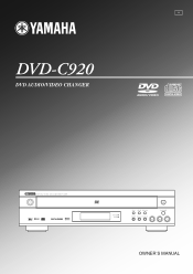 Yamaha DVD-C920 Owners Manual