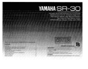 Yamaha SR-30 SR-30 OWNERS MANUAL