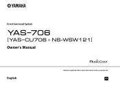 Yamaha YAS-706 Owners Manual