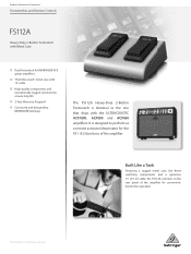 Behringer FS112A Product Information