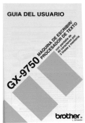 Brother International GX9750 Owner's Manual (Español) - Spanish