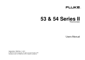 Fluke 54 FE 53 & 54 II Users Manual