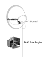 Intermec PA30 PA30 Print Engine User's Manual