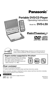 Panasonic DVDLS5 DVDLS5 User Guide